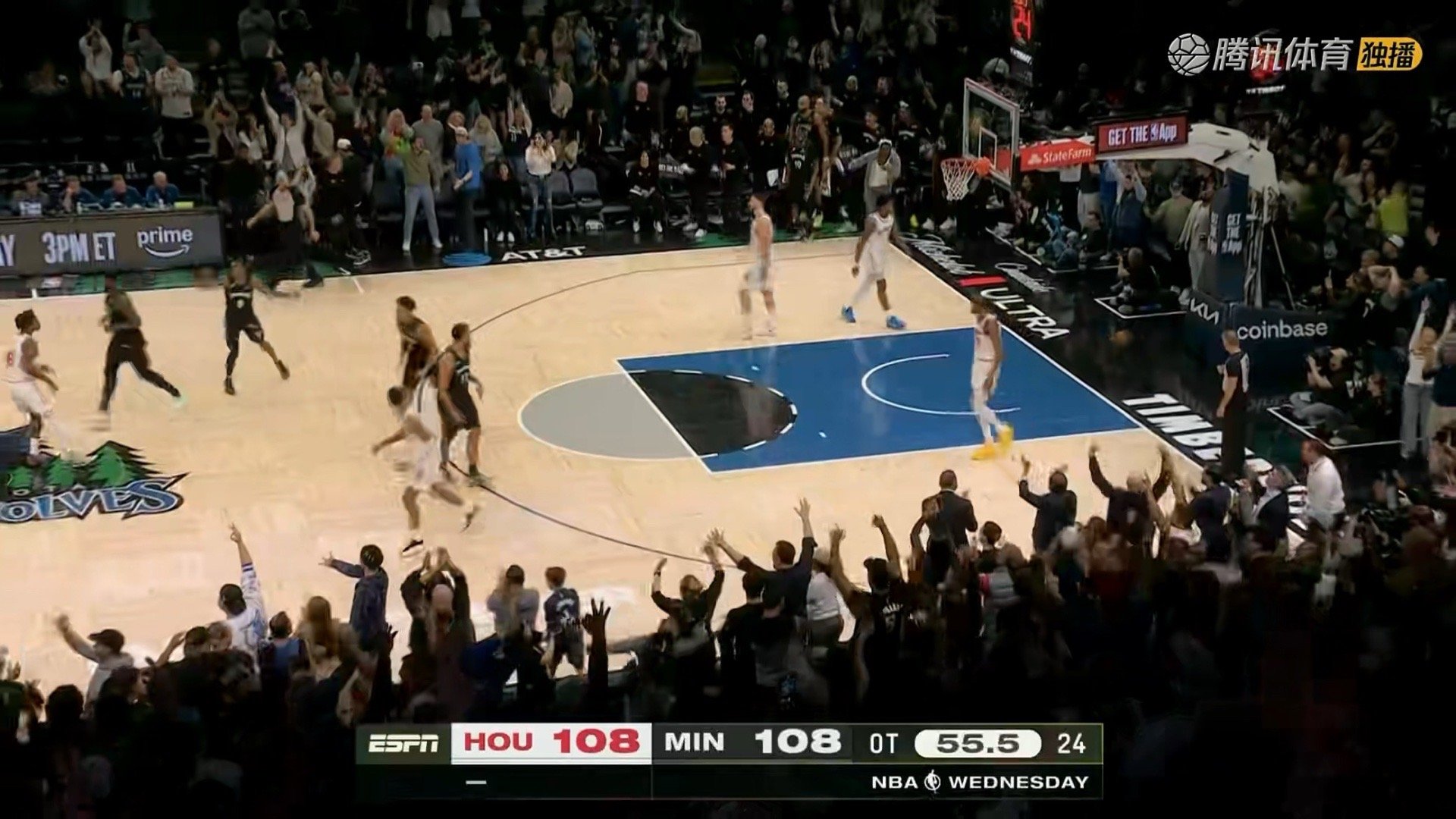 火箭？！被打了13-0火箭vs森林狼