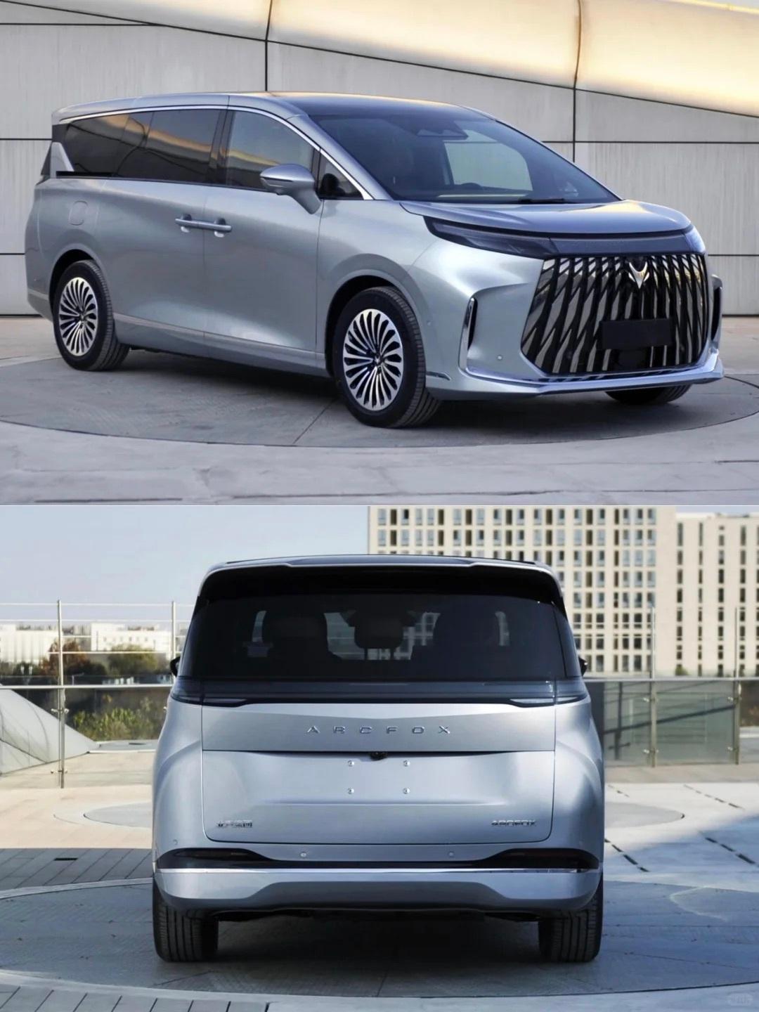 北汽极狐高端系列首款MPV命名「问道V9」该车已在12月工信部完成申报尺寸：53