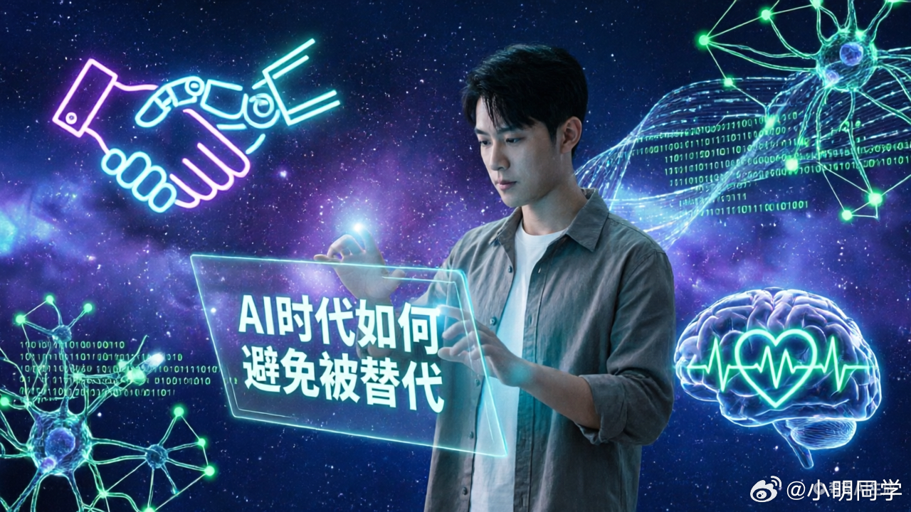 大家完全没有必要焦虑“被取代”，AI淘汰的是“只会重复劳动的人”，不是人，这个观