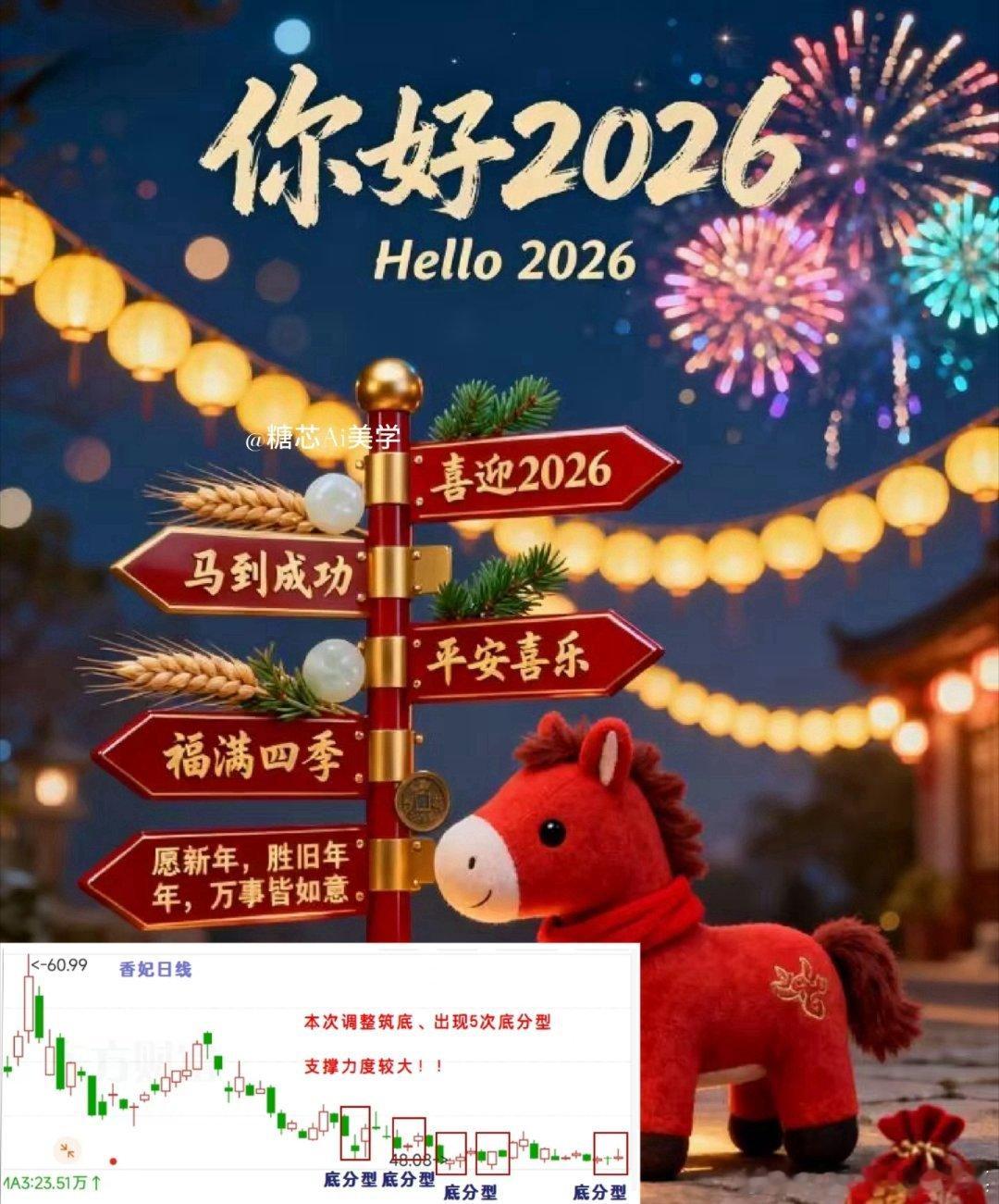 2026年、新的一年财财祝各位马到功成、福满四季、平安喜乐2026万事皆可期20