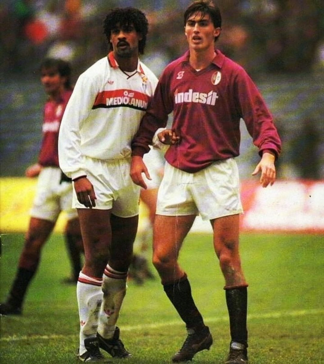 【老照片】 意甲联赛 Frank Rijkaard and Dino Baggi