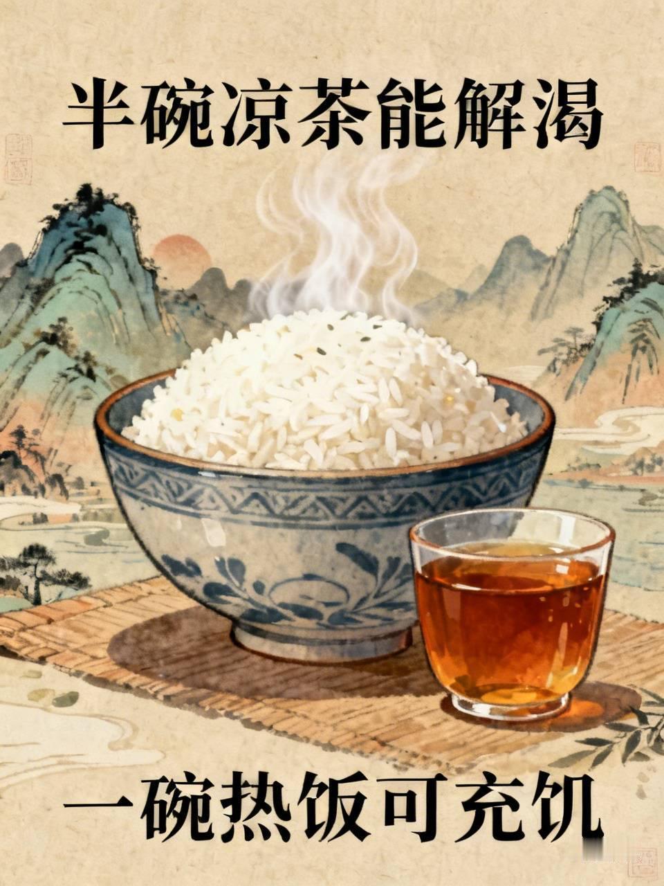 下联：一碗热饭可充饥。