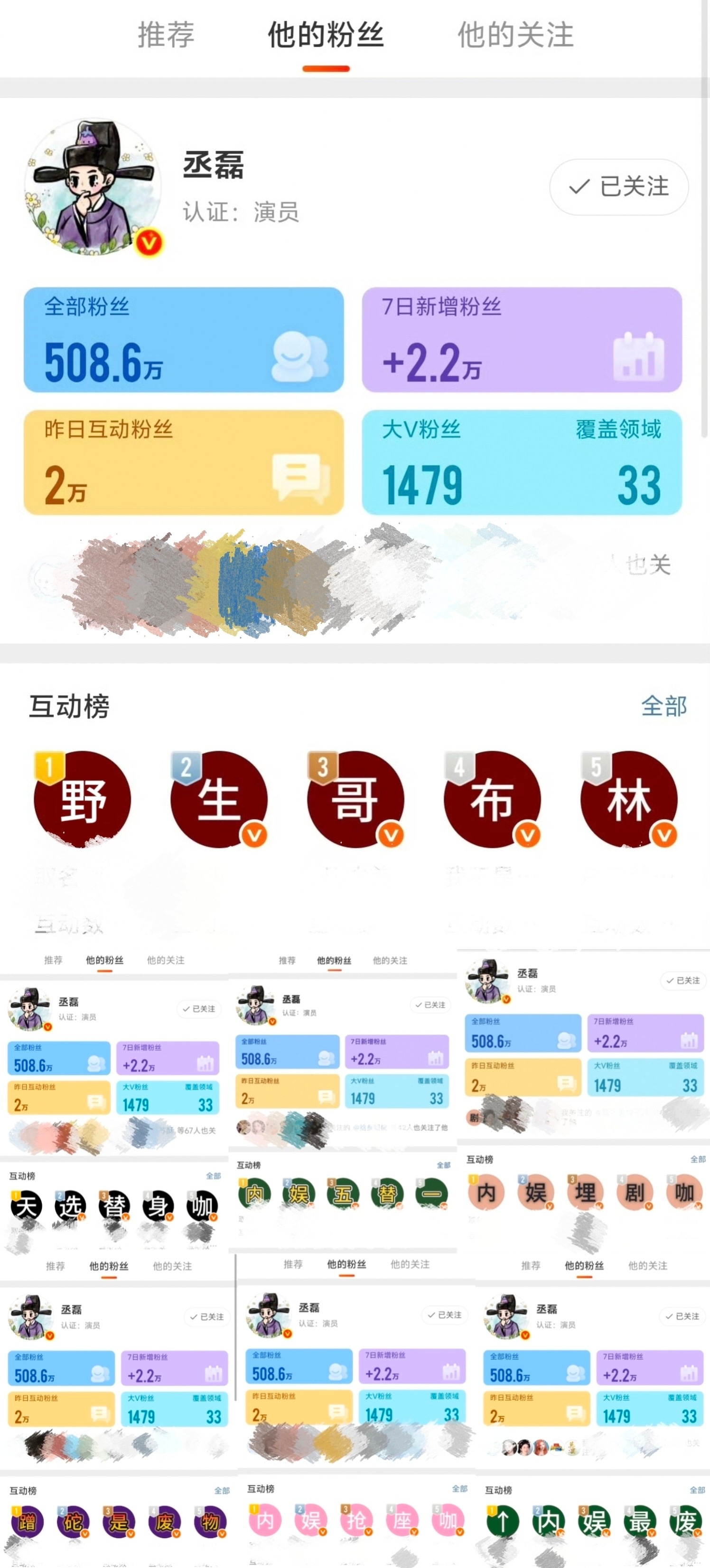 白鹿30天掉粉117万不知道，只知道一天被鹿毛⛰️117次丞磊