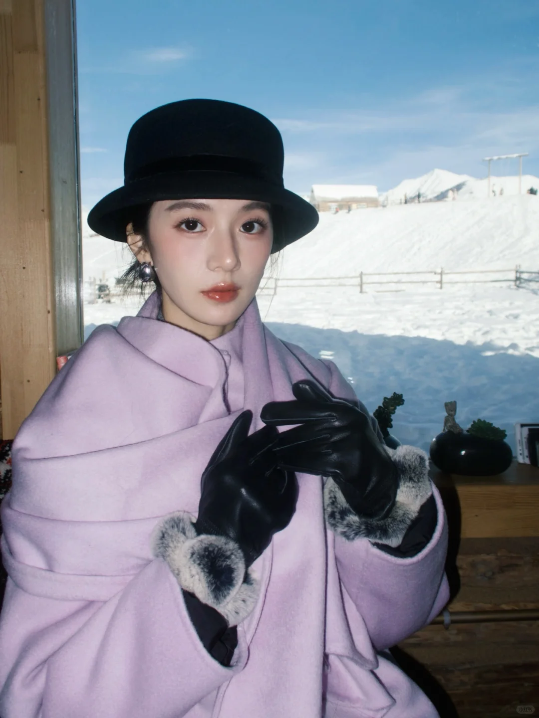 “妹妹说 紫色很有韵味