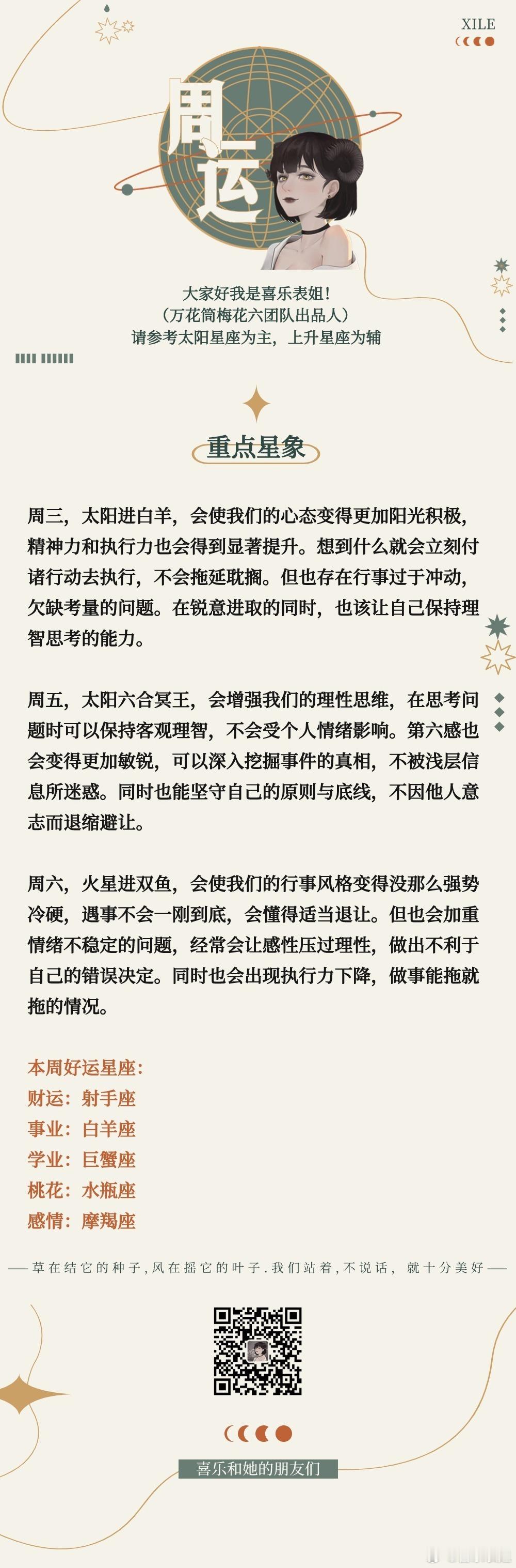 喜乐周运#十二星座##春日星能量# 2024.03.18—03.24 ​​​