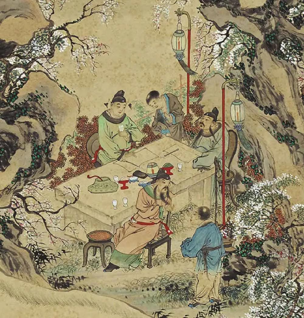《幽梦影》里说：上元须酌豪友，端午须酌丽友，七夕须酌韵友，中秋须酌淡友，重九须酌