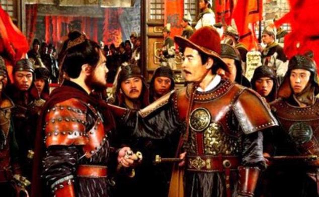 崇祯十七年四月，李自成在武英殿召开军事会议，拟定刘宗敏出征山海关。刘宗敏则当众顶