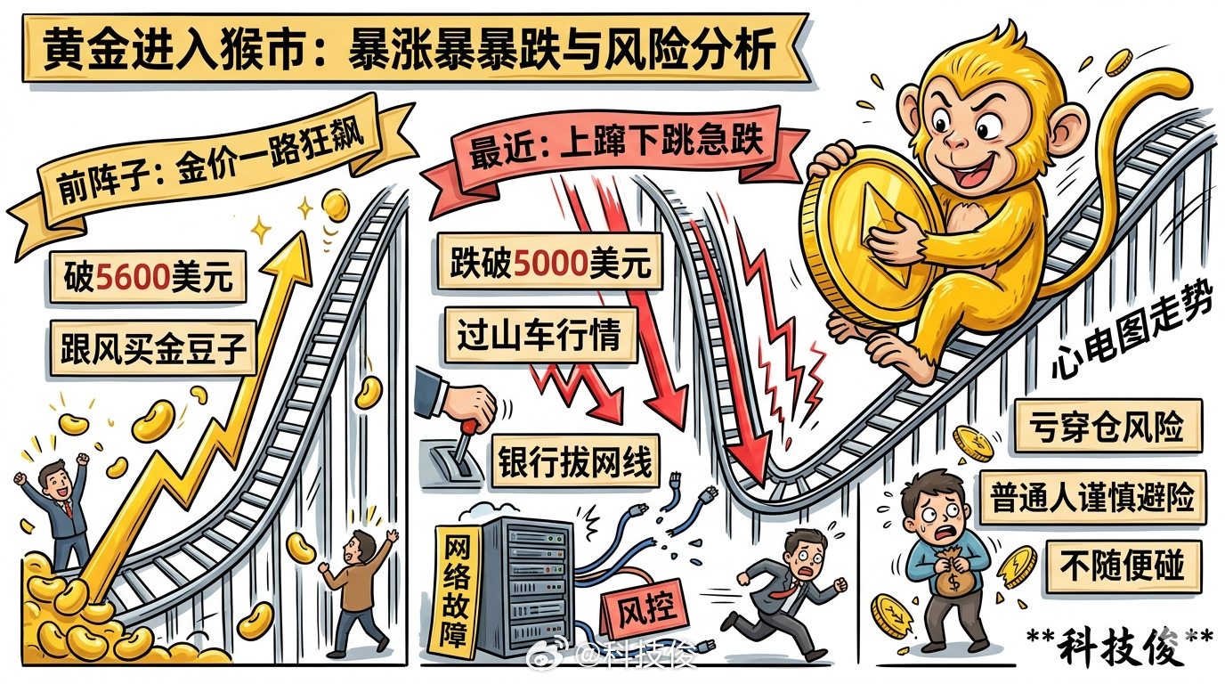 黄金进入猴市猴市是什么意思，前阵子金价一路狂飙破了5600美元，我还寻思要不要跟