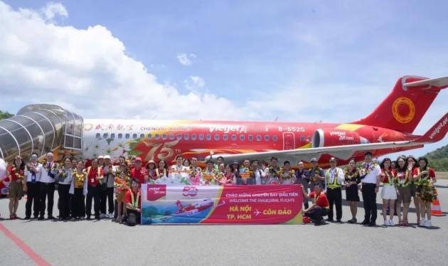 C909在越南飞了半年，租期一到，人家没续，飞机就这么飞回来了。很多人第一反应肯