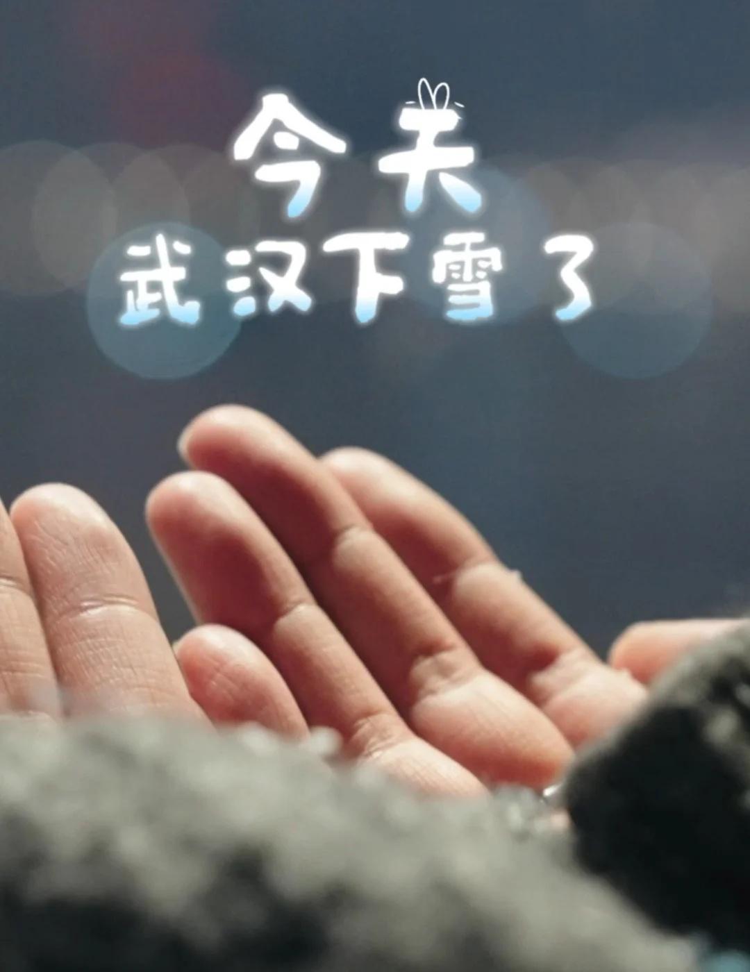 刚刚！武汉跨年夜下雪了！❄️
2025终极彩蛋降临，武汉初雪来了~ ❄️这场雪预