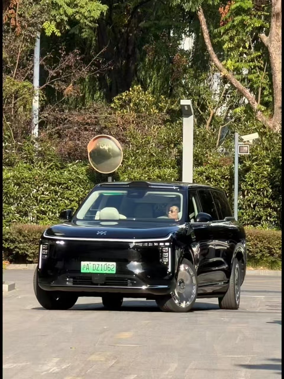 智己LS9这个后轮转向角度真大，看着跟崴脚一样[二哈] ​​​