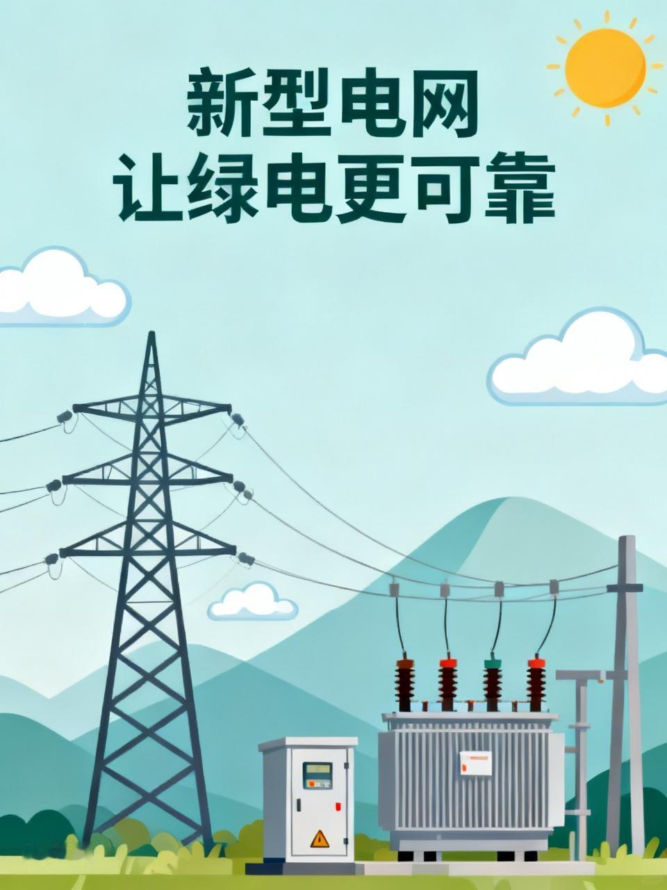 新型电网对让绿电更可靠起着关键作用。传统电网在消纳绿电时存在诸多问题，比如风电、
