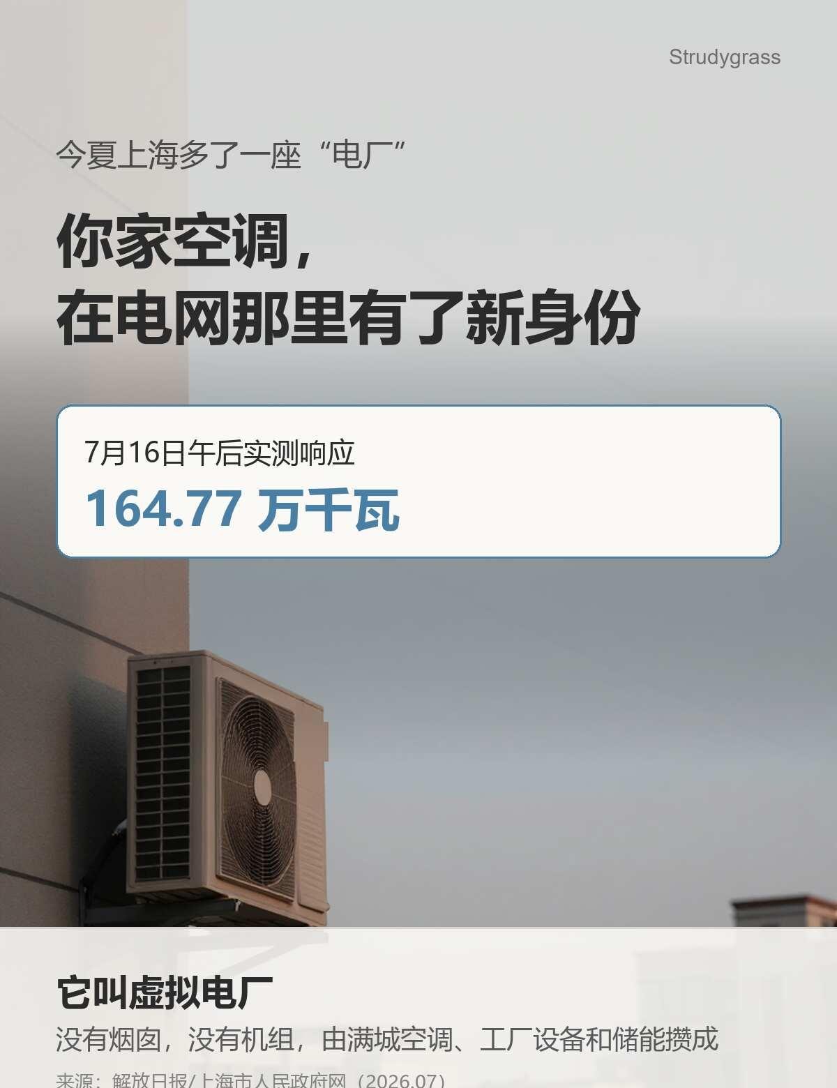 上海多了座“电厂”，里面有你家空调
这个夏天，上海悄悄多了一座"电厂"。没有烟囱