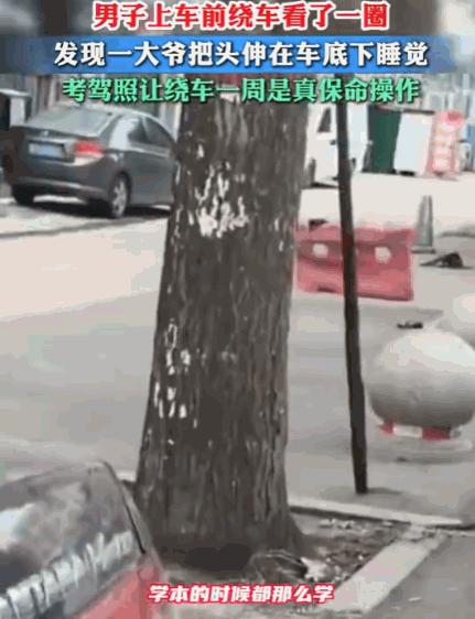 太不可思议了！河北，一男子来到车旁准备开车，多年养成的习惯让他下意识地绕车走了一