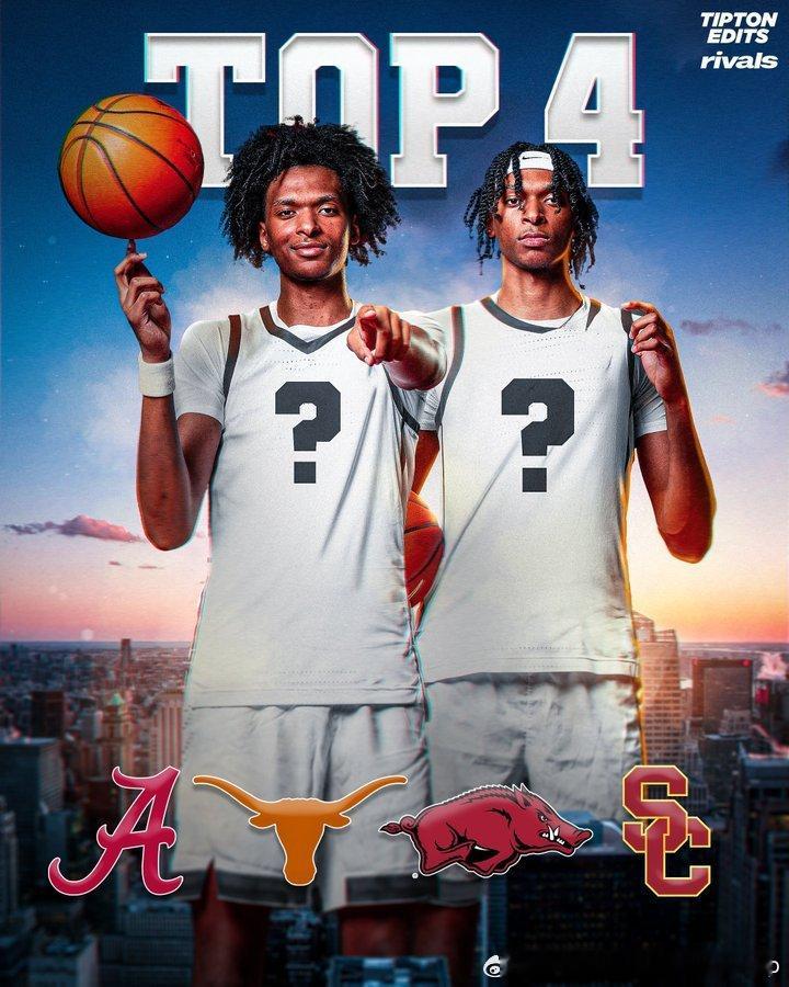 最近热度很高的的7尺兄弟档Darius Ratliff和Adonis Ratli