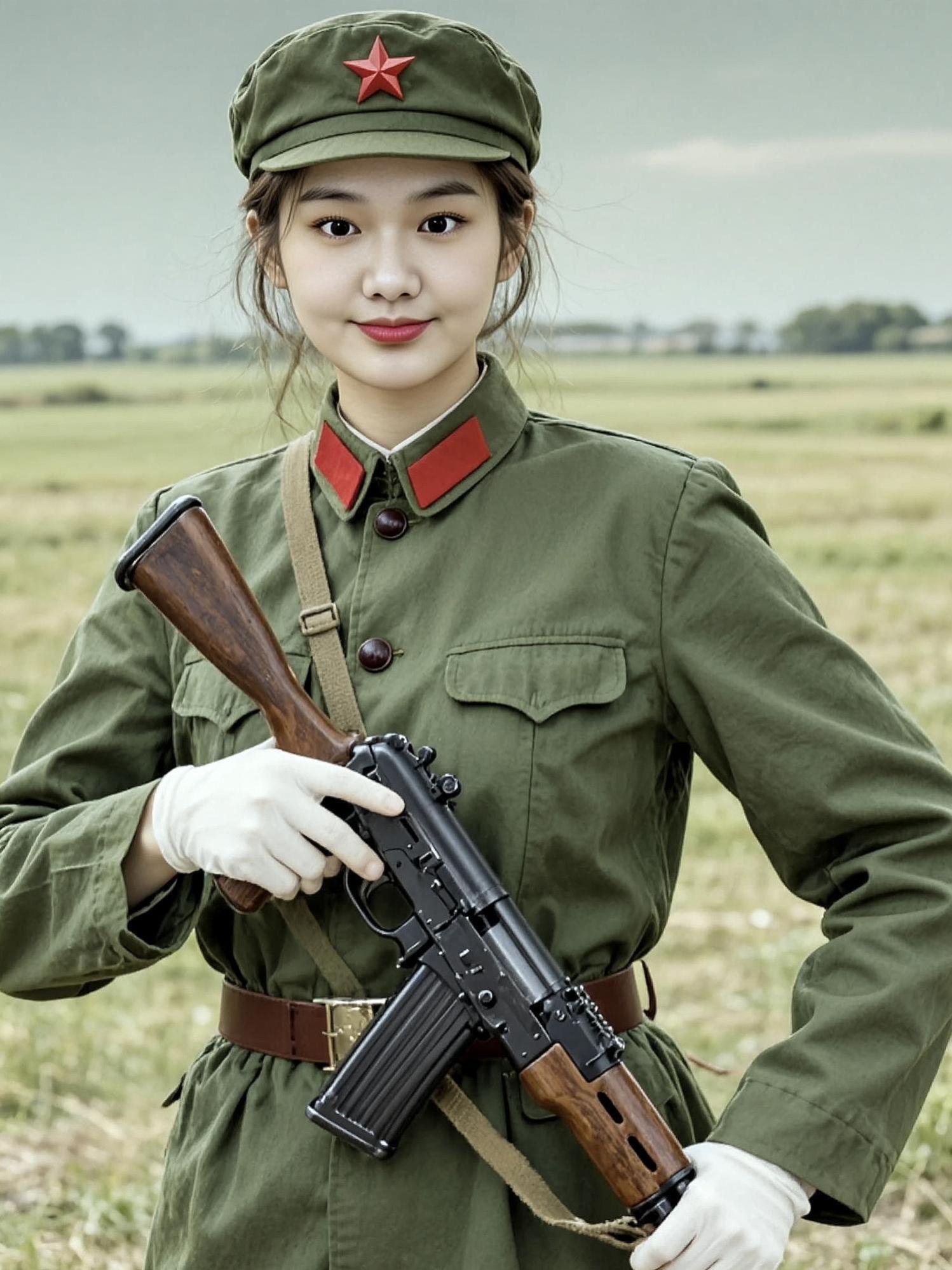AI军装人像照