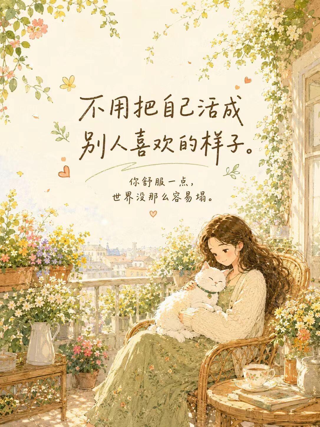 不用把自己活成别人喜欢的样子1. 遵从本心步履前行，不必刻意迎合他人眼光2. 坚