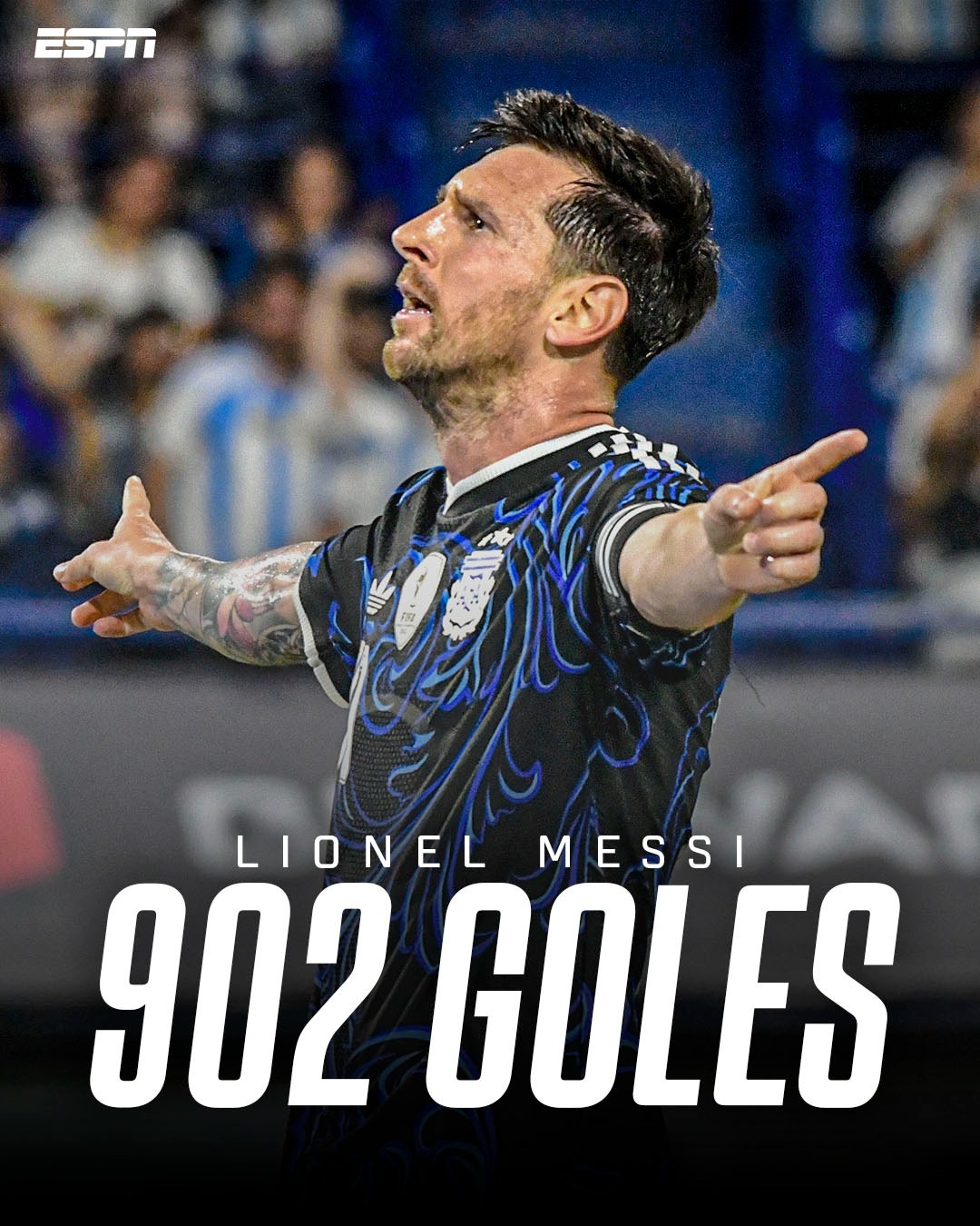 🐐🔟史上最佳球员继续进球：职业生涯总进球数达到902个梅西阿根廷vs赞比亚阿