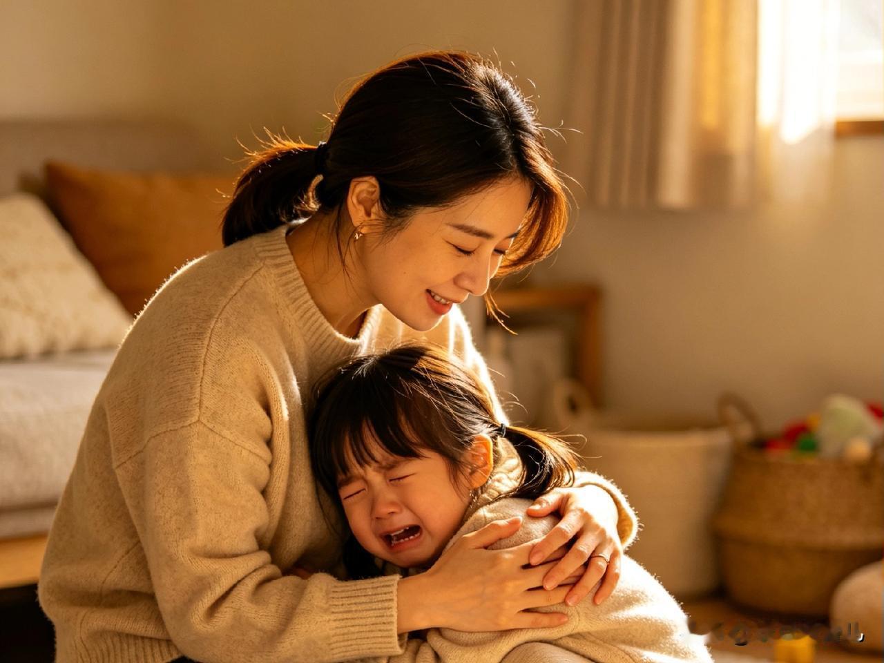 孩子摔了一跤，趴在地上哇哇大哭。
 
我第一反应是伸手拉她，嘴里习惯性地喊：“没