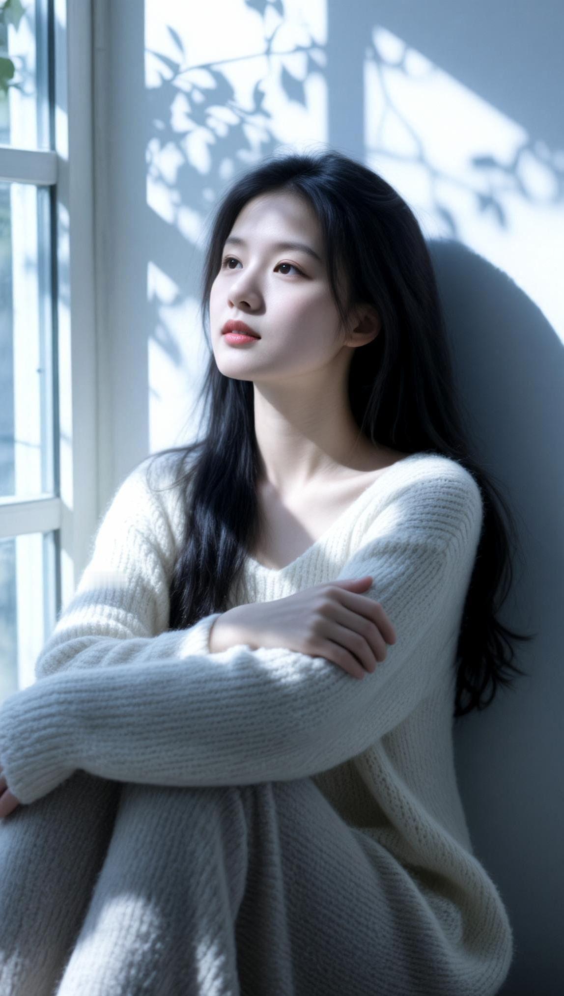 AI窗畔光影写真  抖音ai创作