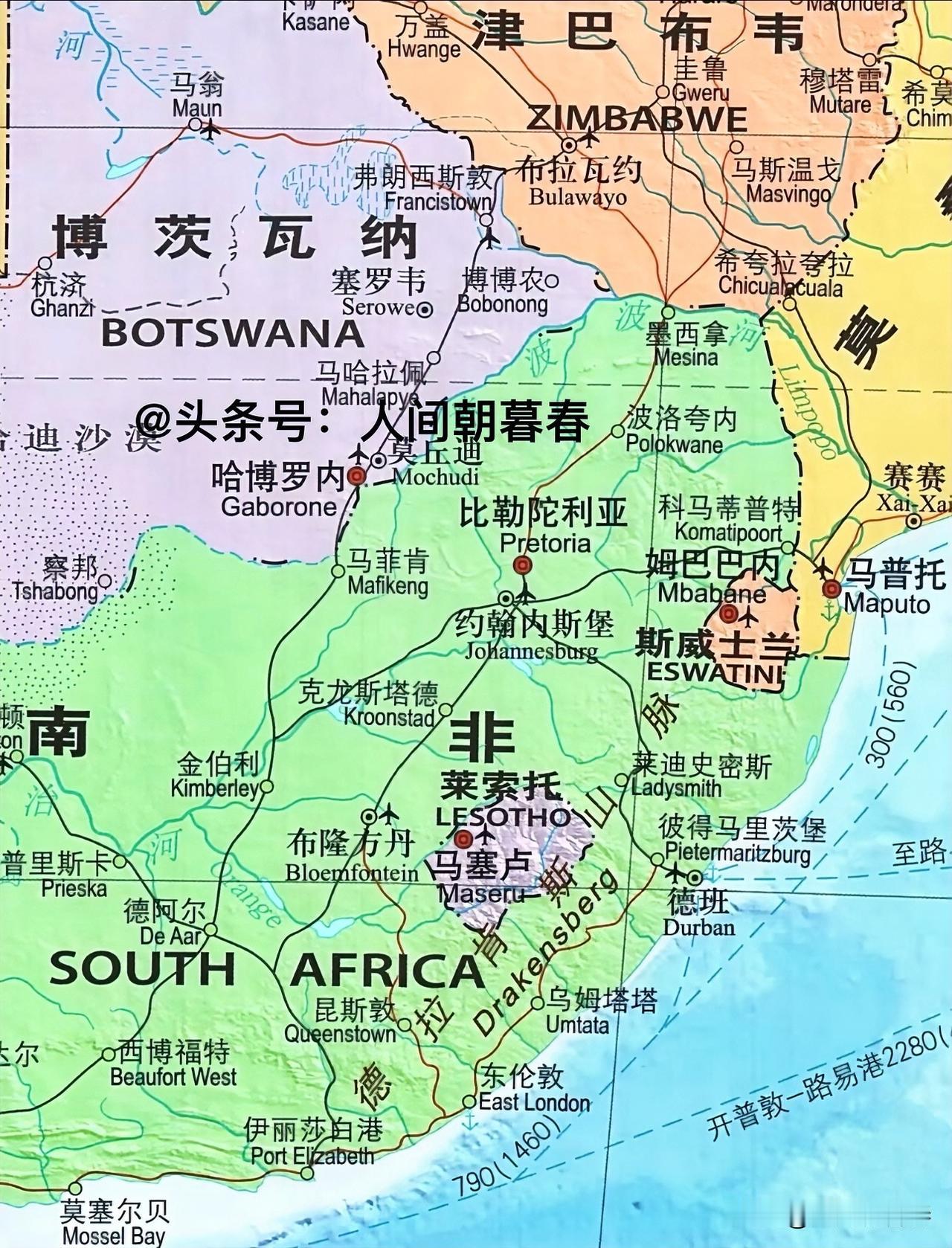 南非为何不将其版图内部的莱索托、斯威士兰纳入到自己的版图之中呢？地理上，南非位于