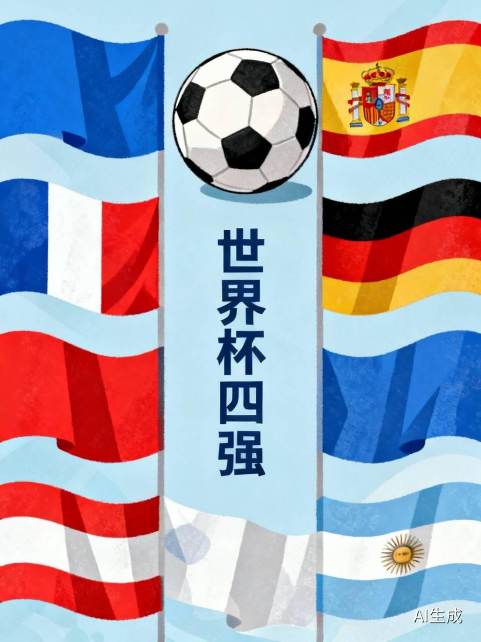 2026世界杯四强产生，法西德阿晋级，半决赛对决揭晓
赛程走势平稳并无冷门，晋级