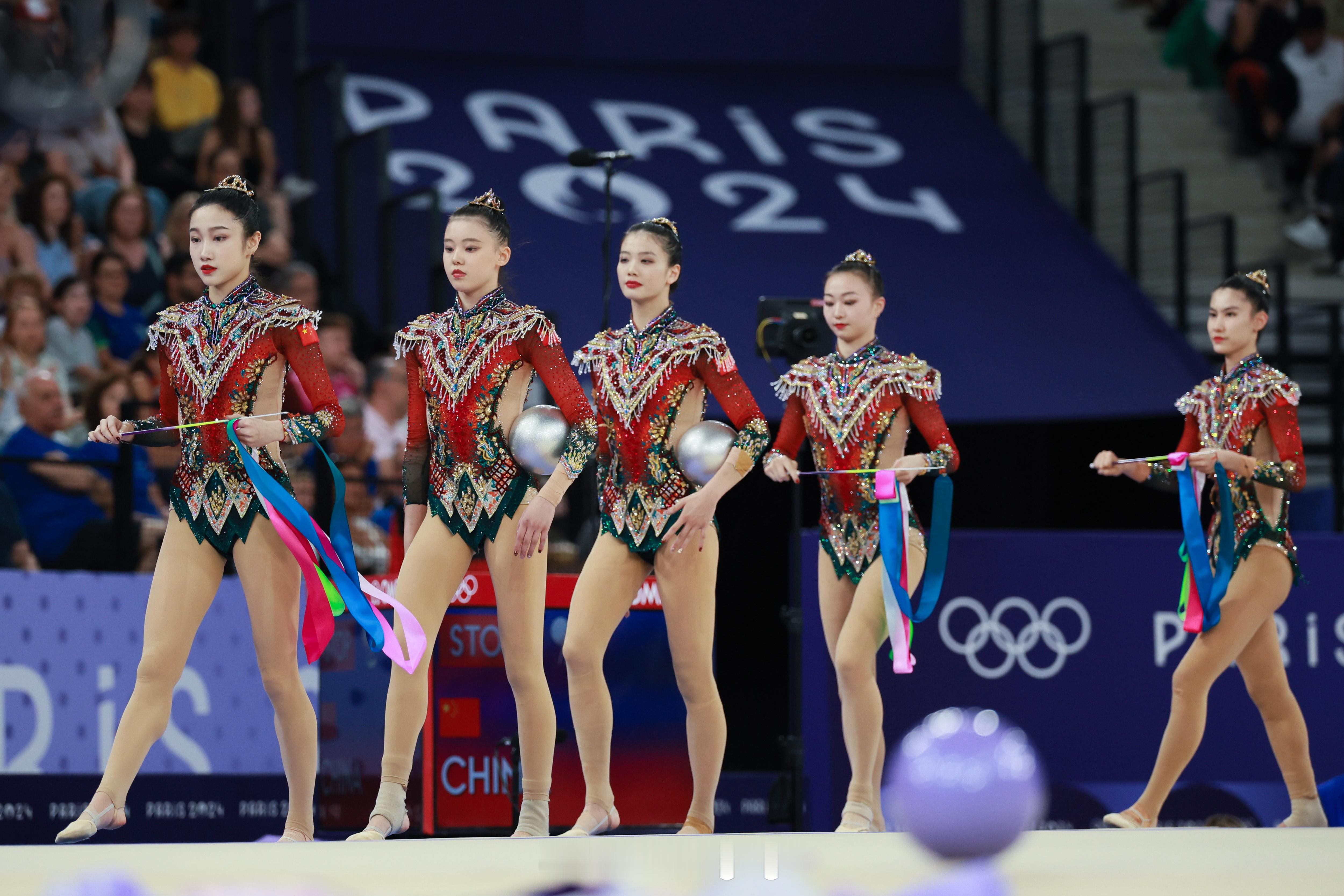 #巴黎奥运会# 中国代表团第35金🏅中国队在拉夏贝尔们体育馆中以69.800分