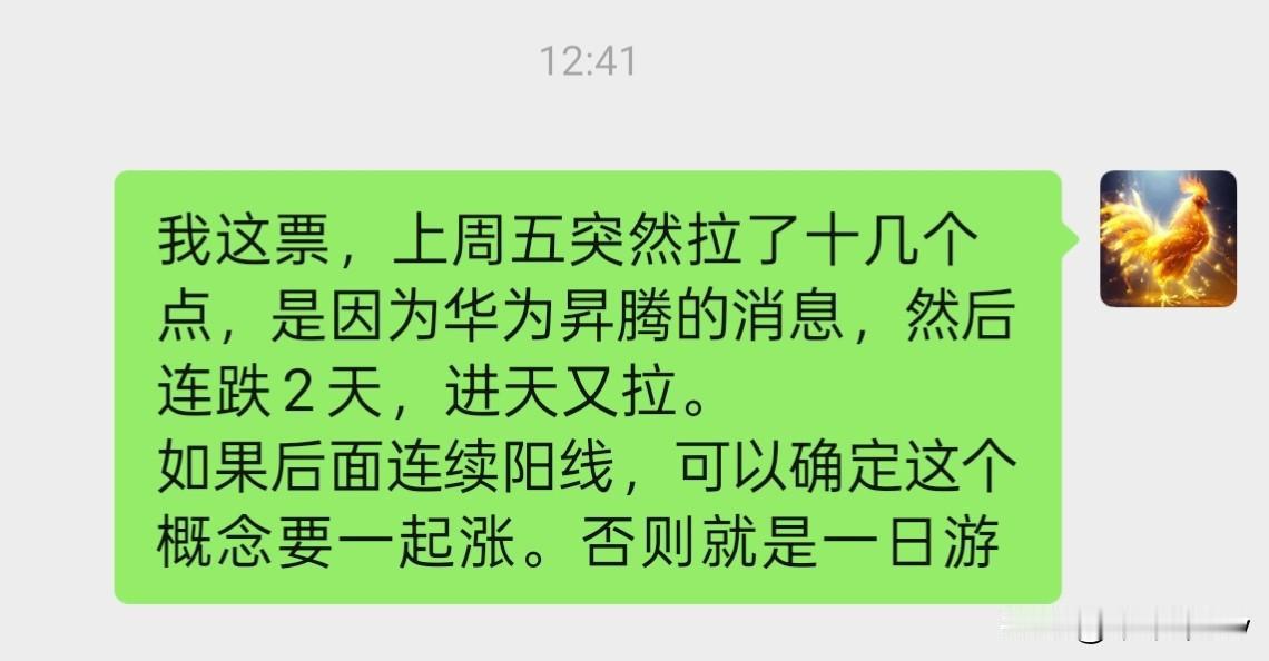 华为概念，我只看了3个票。
华丰，sz华强，高德hw。今天都涨，有点同步。
这个