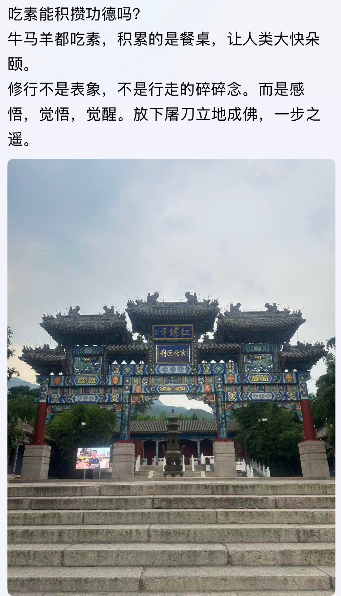 有道理吃素能积攒功德吗？生活碎片