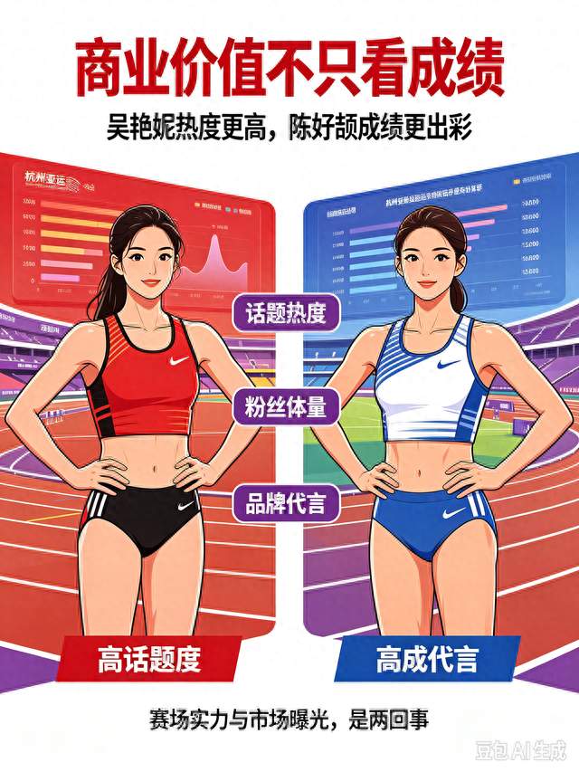 成绩不如人，吴艳妮商业价值为啥更高