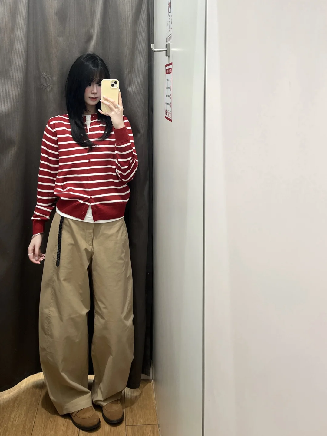 优衣库早春又发力了！🥰漂亮红色叠穿好好康