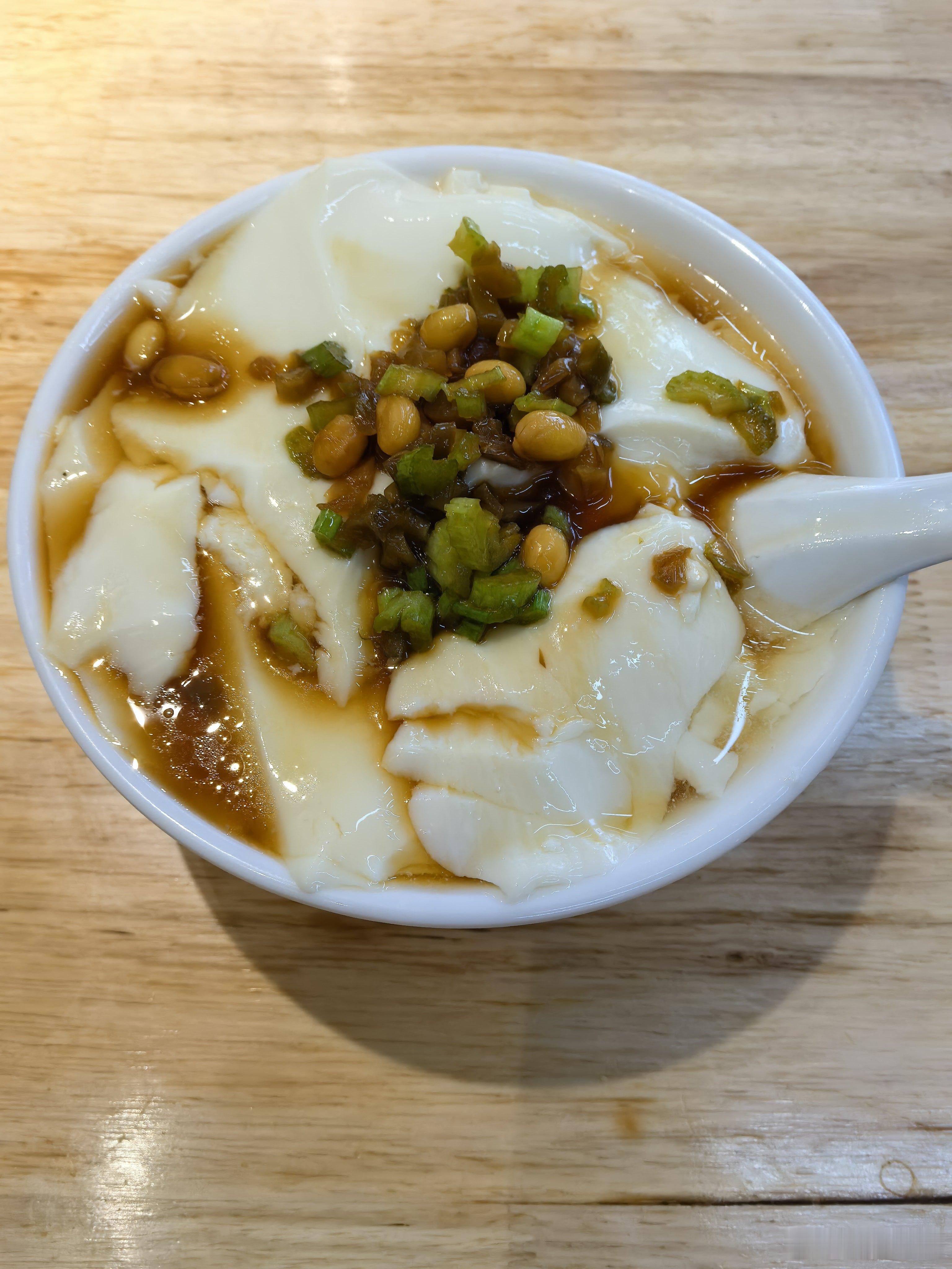 快乐的老年生活，一碗咸豆腐脑