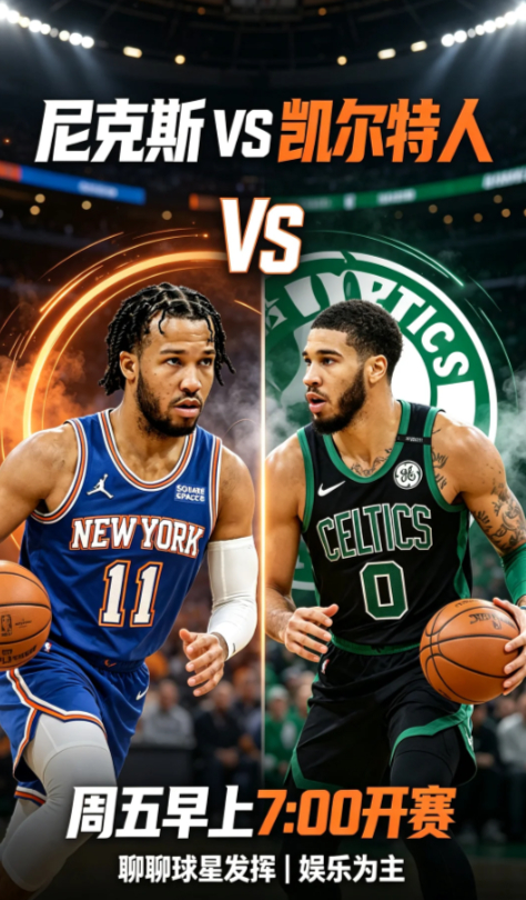 NBA神仙对决🔥布伦森VS塔图姆！这场早场太有看点了篮球迷集合！！本周最值得蹲