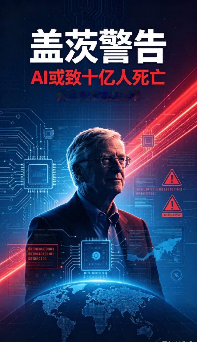 盖茨重磅警告！AI或致十亿人死亡，真正风险远超想象