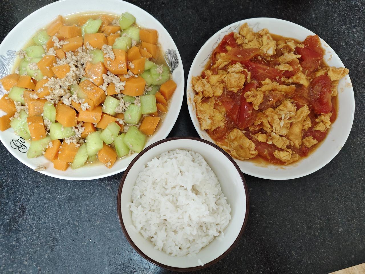 简简单单一餐饭，知足常乐岁岁安~一日三餐 日常生活 普通人家的饭