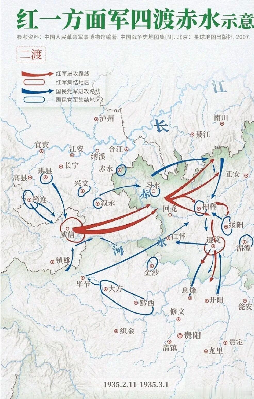 四渡赤水战役是决定中国工农红军命运的转折之战，也是中国革命取得成功的重要起点。1