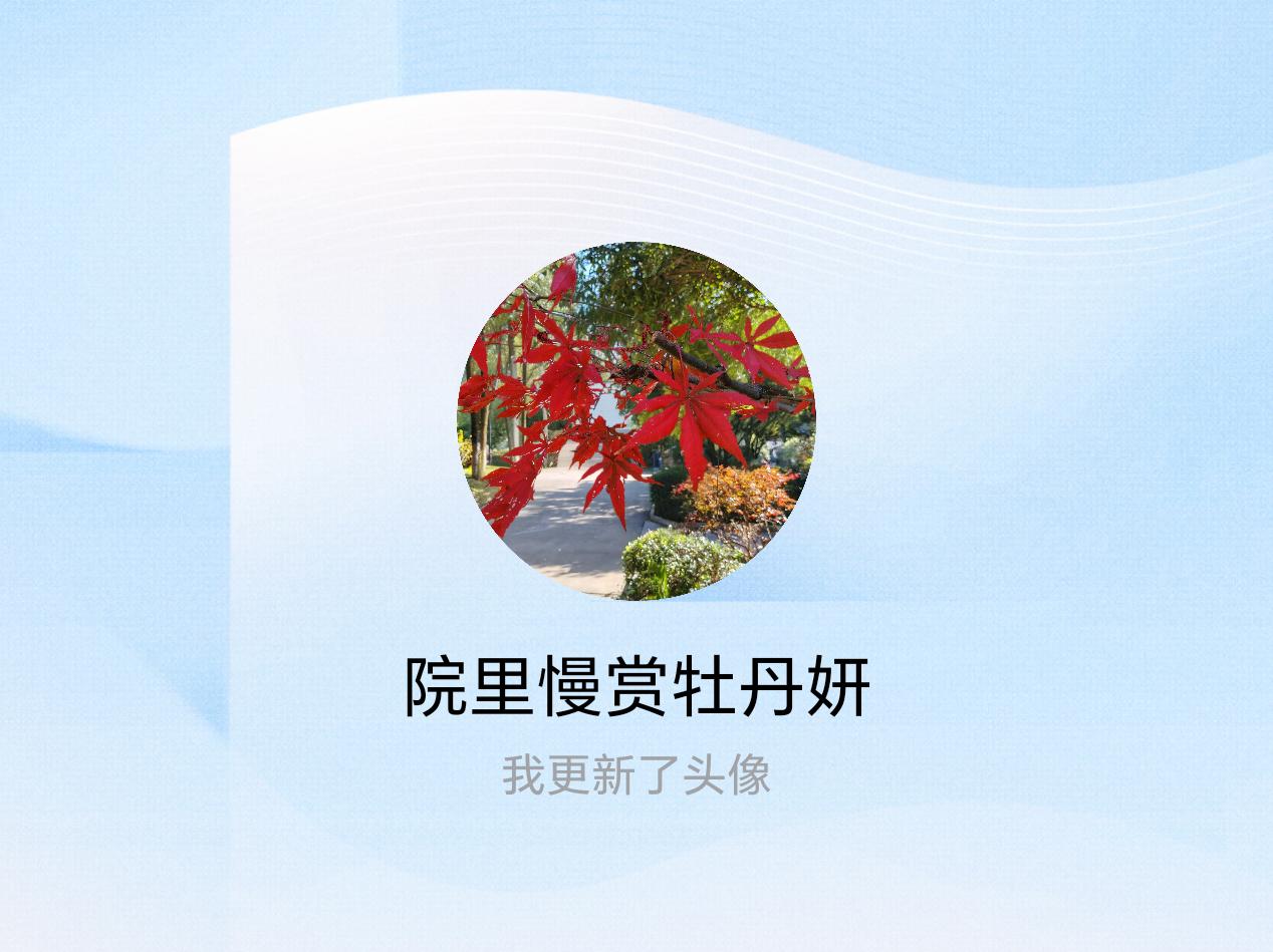 快来看看我新换的头像吧