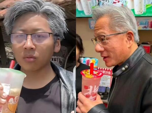 学学黄仁勋造芯片，光模仿人家长相算什么本事，
不过是徒有其表，关键还模仿得不像！