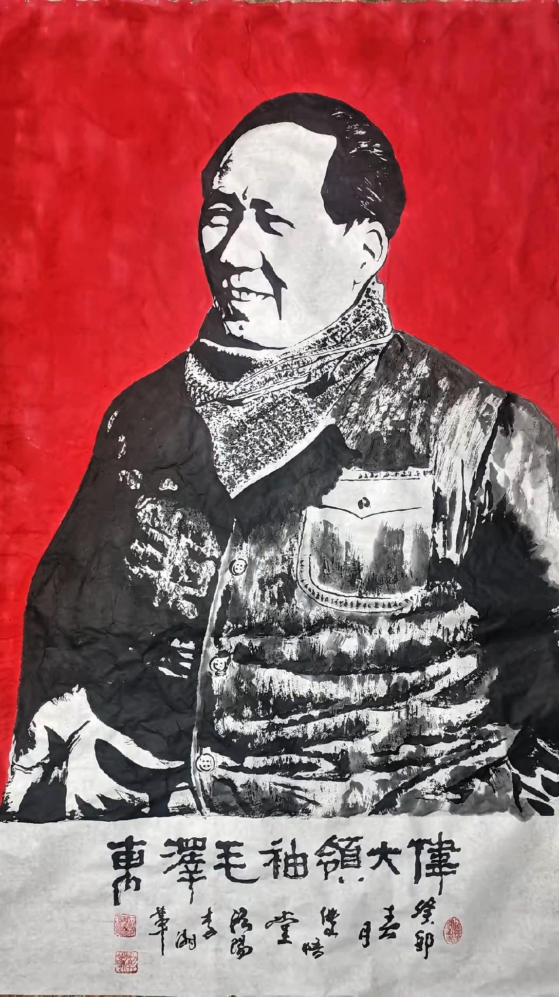 一生只画毛主席，这不是执念，是刻在骨子里的信仰！
 
连奥巴马都坦言：毛泽东毫不