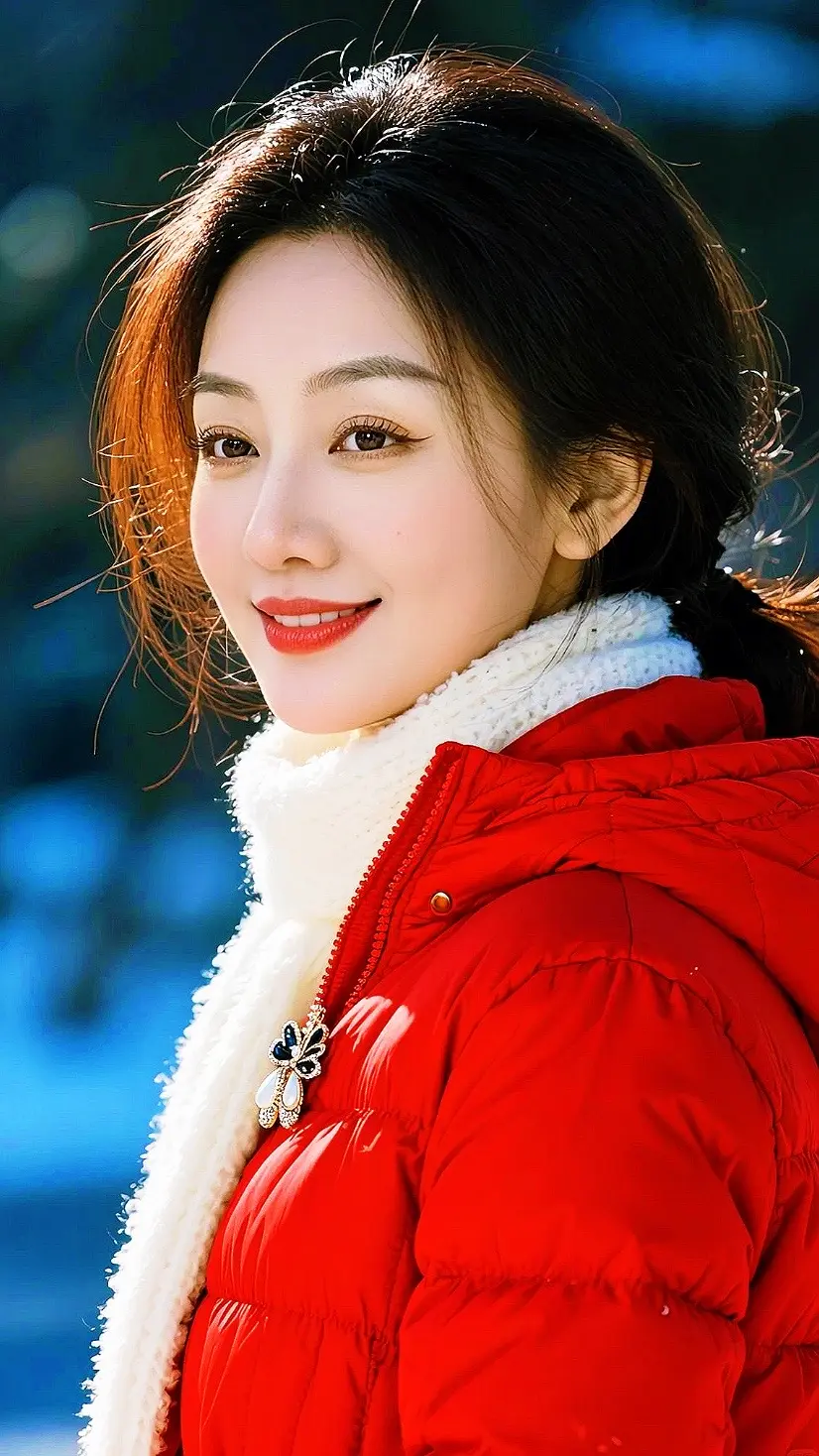 冬日氛围感自拍