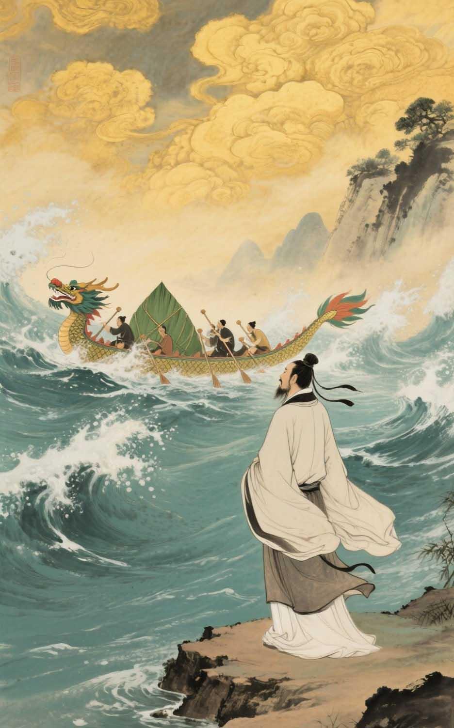 端午节吊屈原
文/冯继兴

端午年年风雨苍，大国垂泪吊沉湘。
屈子蹈流赴江底，离