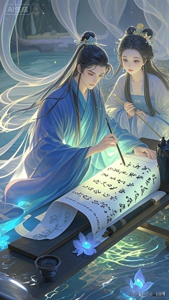 穿越时空的书法家，静心书写千古名篇