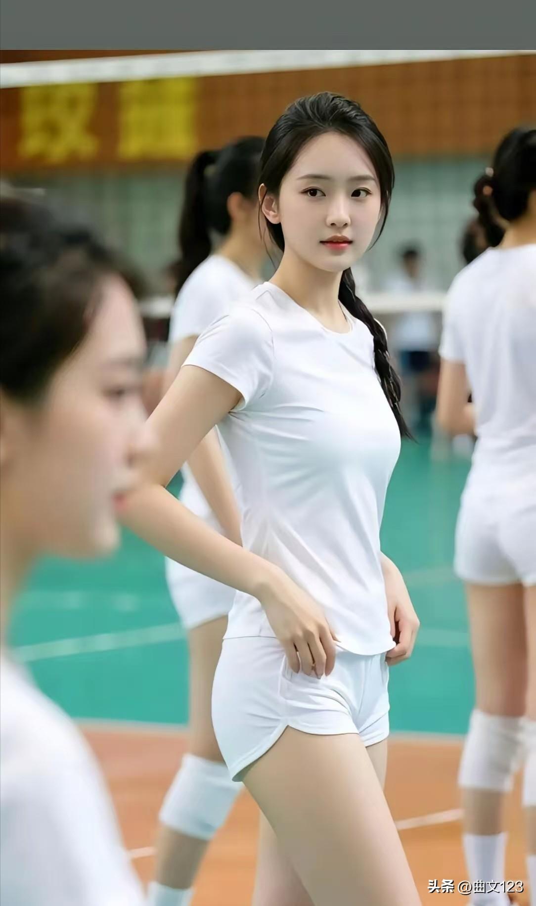 五官精致，很清纯的女孩子，令人眼前一亮！