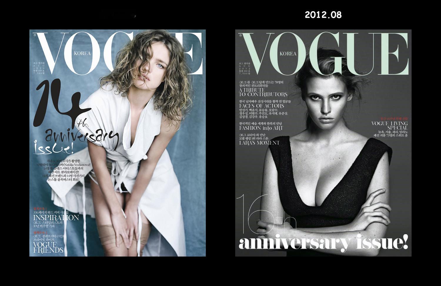 【专题】  — —  VOGUE Korea 历年周年刊封面集 超模大咖云集 ，