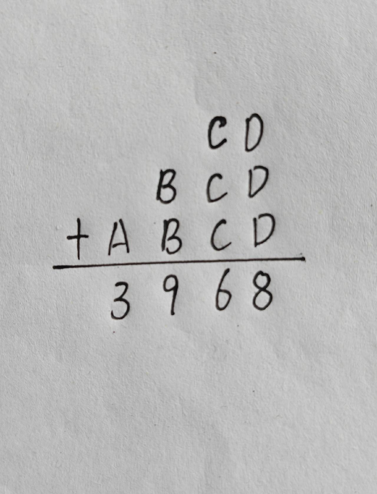 求每个字母各代表几？