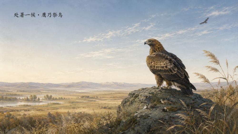 今天，40天长伏走到尾声：处暑了！
 《月令七十二候集解》云：“七月中，处，止也