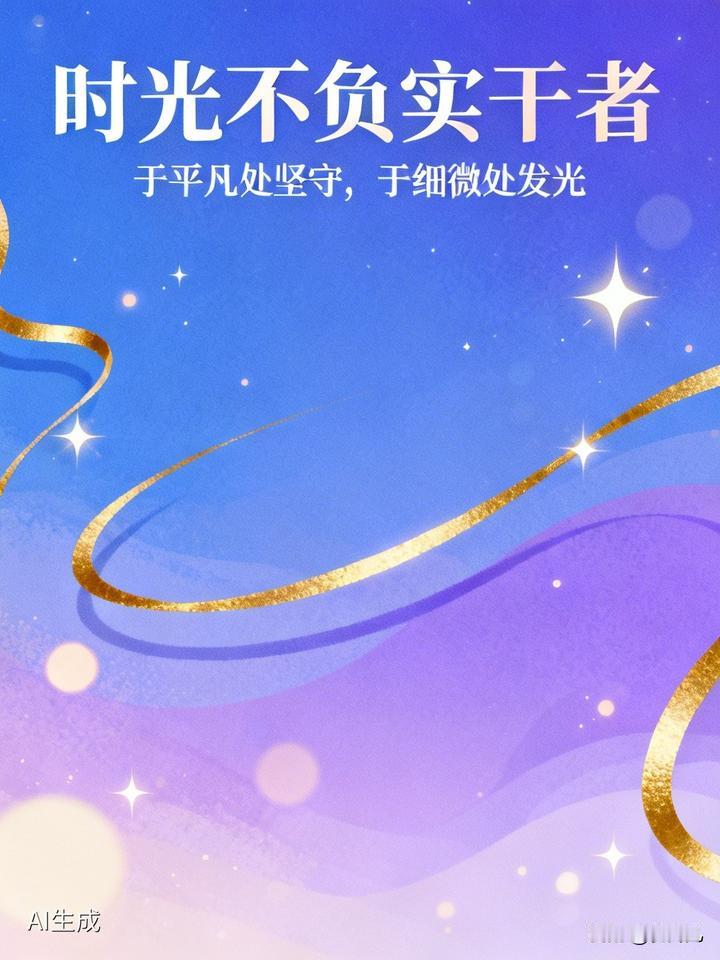 人民日报今日金句：
时光不负实干者
于平凡处坚守，于细微处发光。
以实干笃定前行