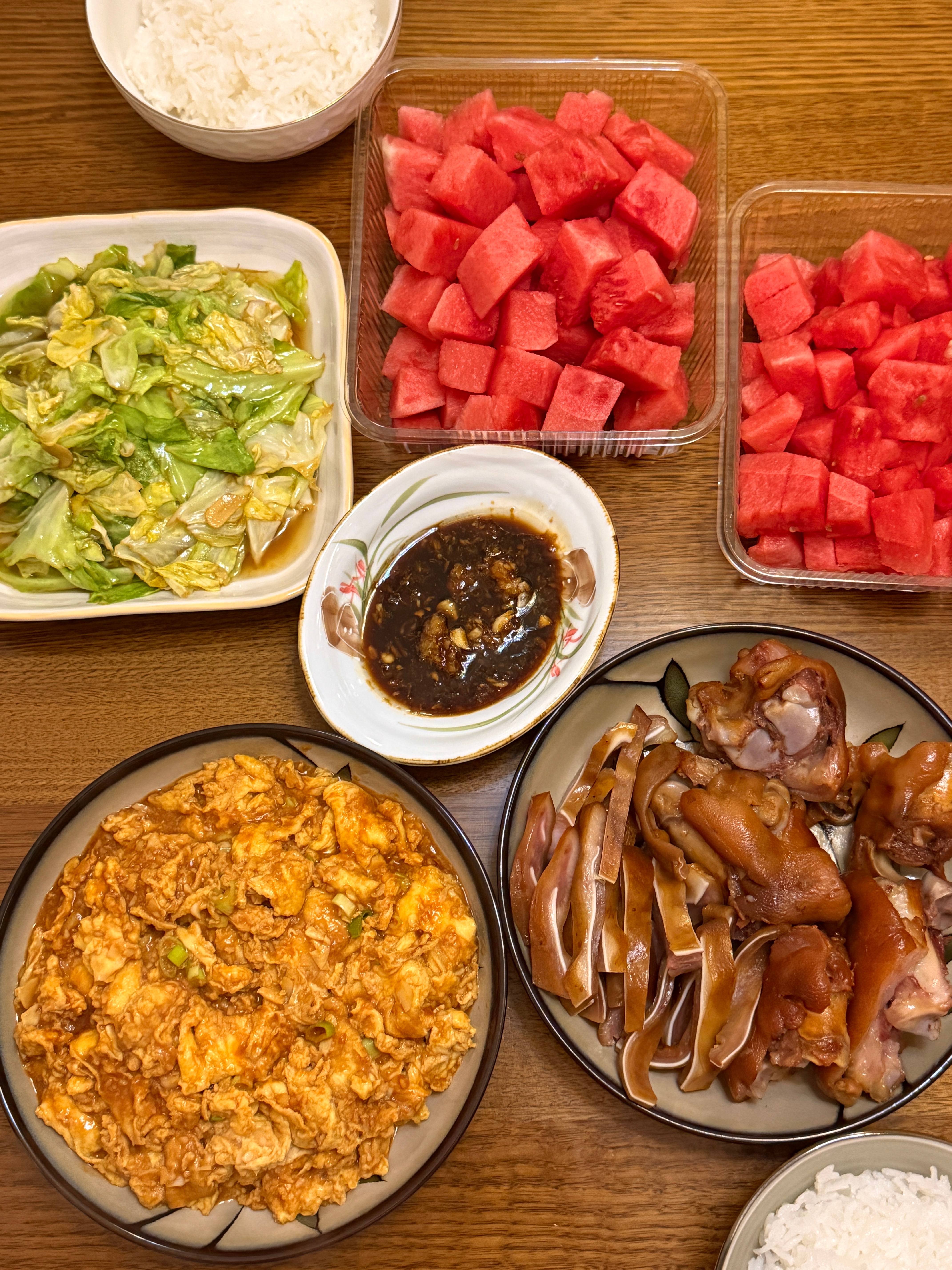 朴素的一餐 今晚老酱做饭了 