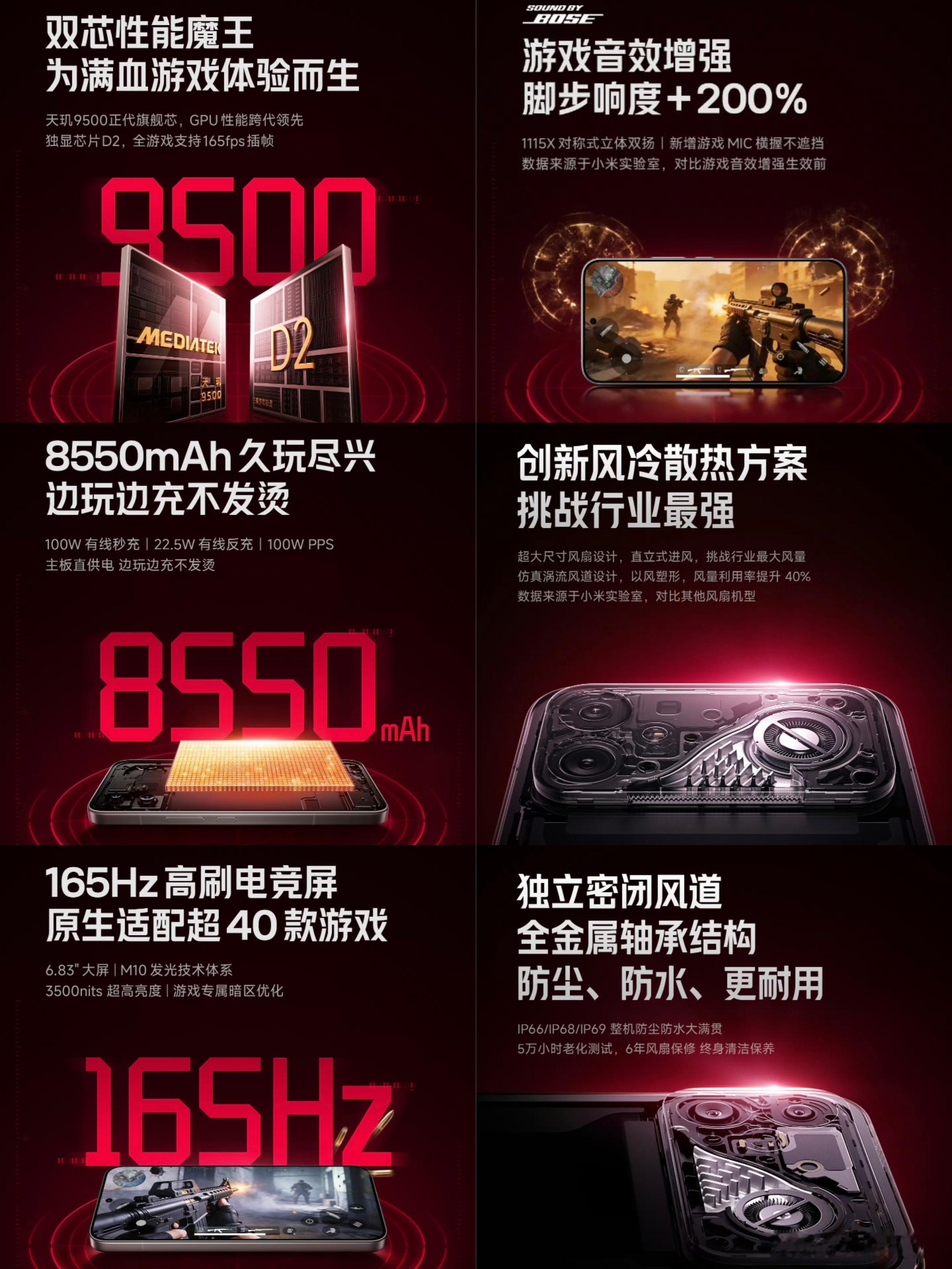 K90 Max的一些预热：天玑9500+独显芯片D2，100W(PPS)+855