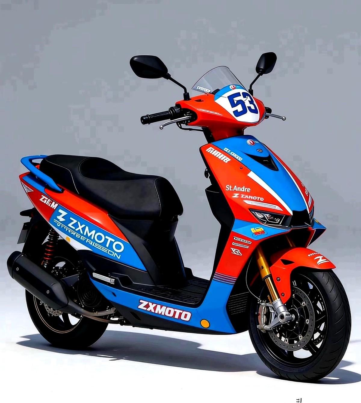 张雪机车的老板估计怎么也想不到，自己公司还没推出的踏板车，已经被网友给“造”出来